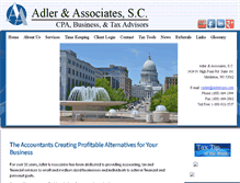 Tablet Screenshot of adlercpa.com